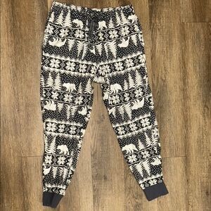 Old Navy Black and White Patterned Joggers